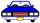 Blue car